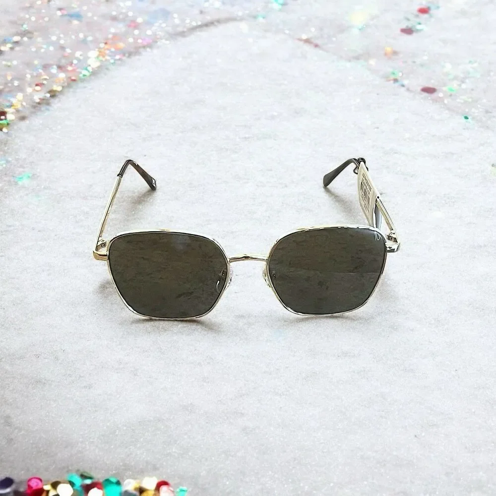 AIRE Women's Spiral Sunglasses in Gold Brand New With Tags